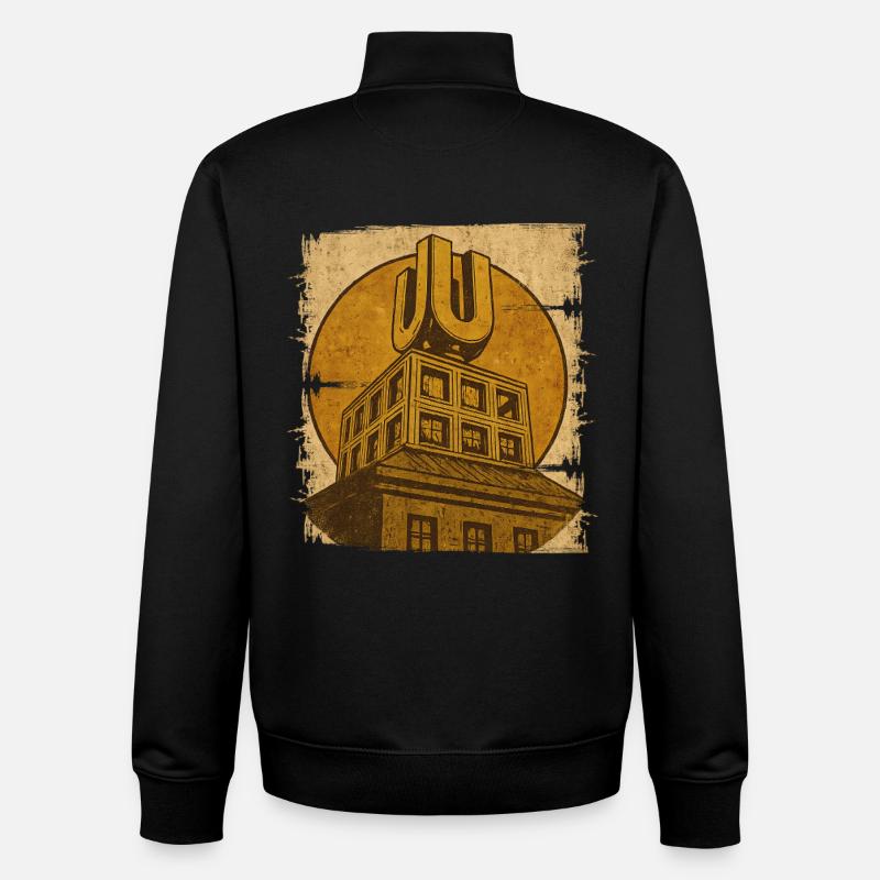 Dortmund U - Sweat zippé unisexe en coton bio Stanley/Stella - noir
