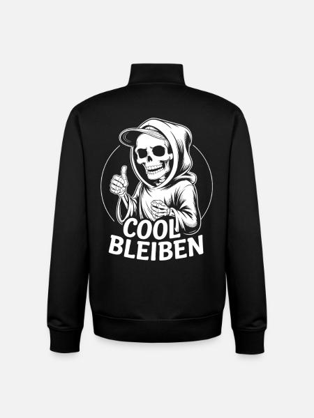 Skeleton Thumbs Up – Stay Cool - Unisex Organic Zip Sweatshirt by Stanley/Stella - black
