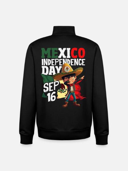 Mexico Pride & Home Mexican Mexico Flag - Unisex Organic Zip Sweatshirt by Stanley/Stella - black