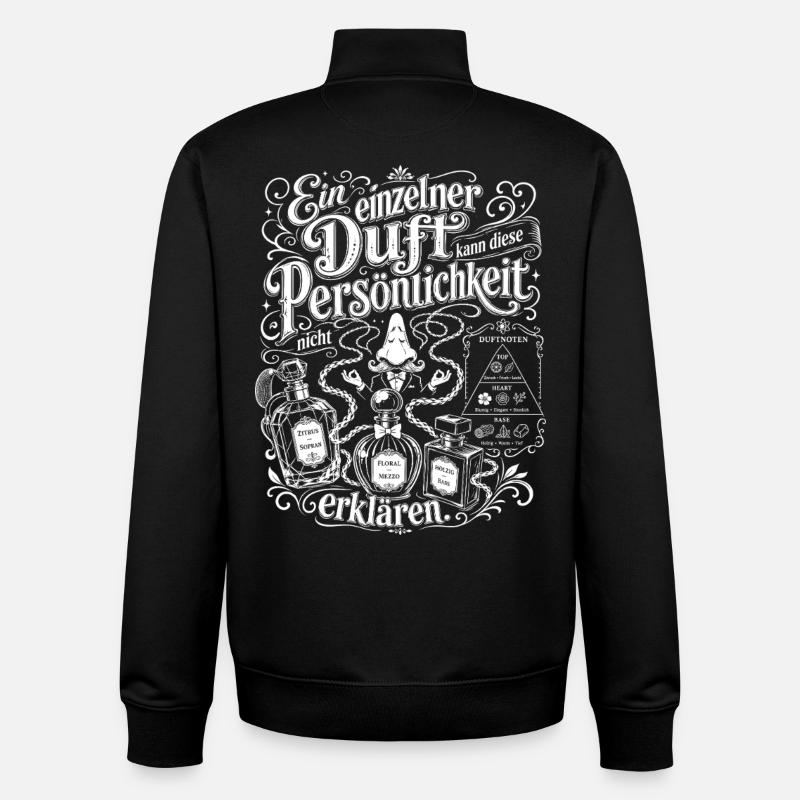 Ein Duft reicht nicht - Unisex Organic Zip Sweatshirt von Stanley/Stella - Schwarz