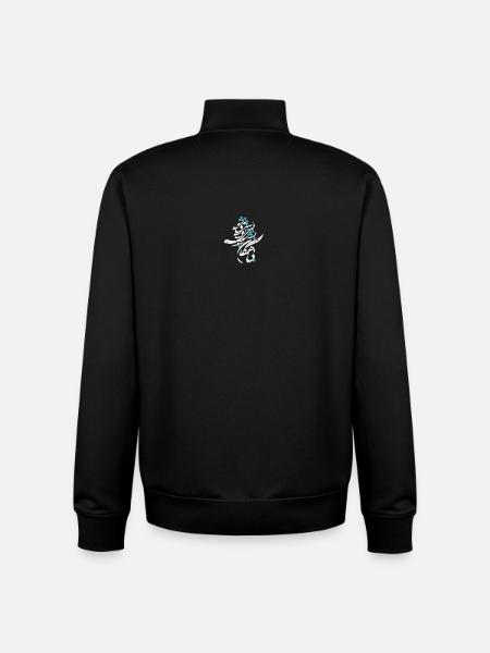 Arabic Calligraphy Design - Unisex Organic Zip Sweatshirt by Stanley/Stella - black
