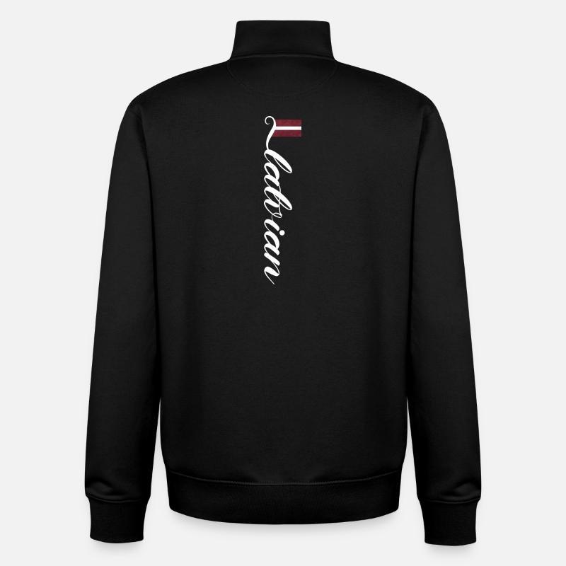 Litauen - Unisex Organic Zip Sweatshirt von Stanley/Stella - Schwarz