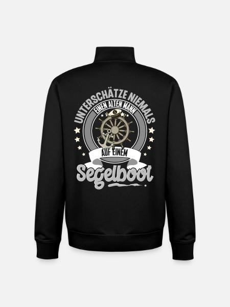 Segeln Segler Segelboot - Unisex Organic Zip Sweatshirt von Stanley/Stella - Schwarz
