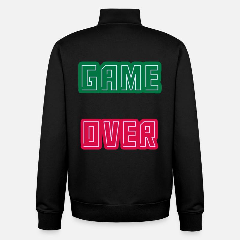 Game Over, Abschluss Level Freigeschaltet - Unisex Organic Zip Sweatshirt von Stanley/Stella - Schwarz