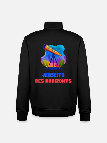 Beyond the horizon - Unisex Organic Zip Sweatshirt by Stanley/Stella - black