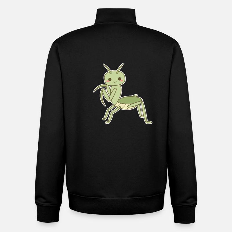 Elegante Gottesanbeterin - Unisex Organic Zip Sweatshirt von Stanley/Stella - Schwarz