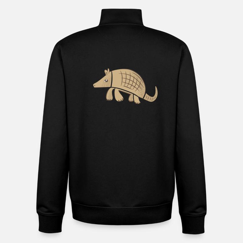Tatou blindé - Sweat zippé unisexe en coton bio Stanley/Stella - noir