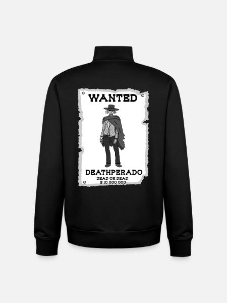 Skeleton Cowboy - Unisex Organic Zip Sweatshirt by Stanley/Stella - black