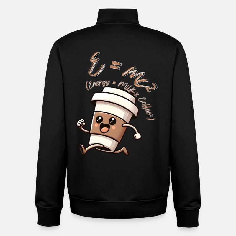E-mc2 - Unisex Organic Zip Sweatshirt von Stanley/Stella - Schwarz