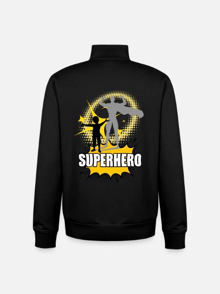 Super bébé - Sweat zippé unisexe en coton bio Stanley/Stella - noir
