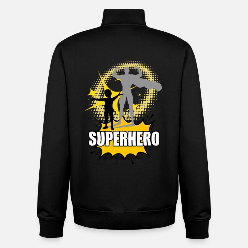 Super bébé - Sweat zippé unisexe en coton bio Stanley/Stella - noir