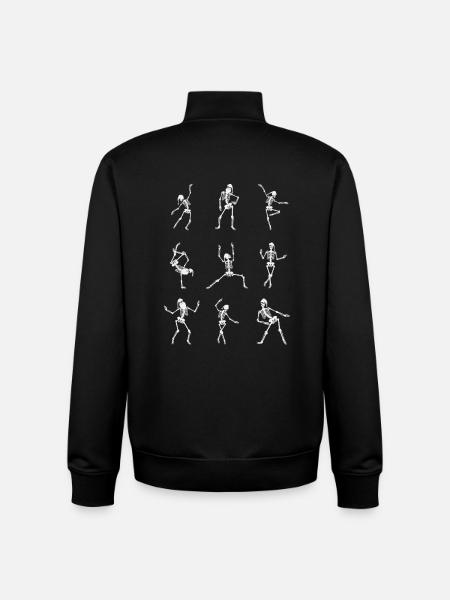 Dynamic dance silhouettes - Unisex Organic Zip Sweatshirt by Stanley/Stella - black