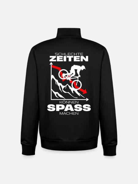 Fahrradhelden gegen schlechte Zeiten - Unisex Organic Zip Sweatshirt von Stanley/Stella - Schwarz