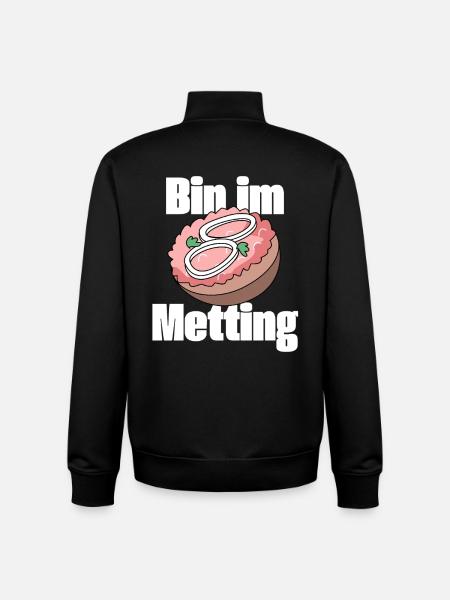 I'm in the Metting Mettbrötchen - Unisex Organic Zip Sweatshirt by Stanley/Stella - black