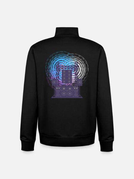 LCD soundsystem Retro Classic - Unisex Organic Zip Sweatshirt by Stanley/Stella - black