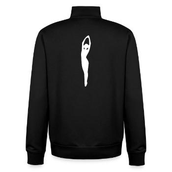 Danse - Sweat zippé unisexe en coton bio Stanley/Stella - noir - Dos - AI Model Male 185 light (185cm)
