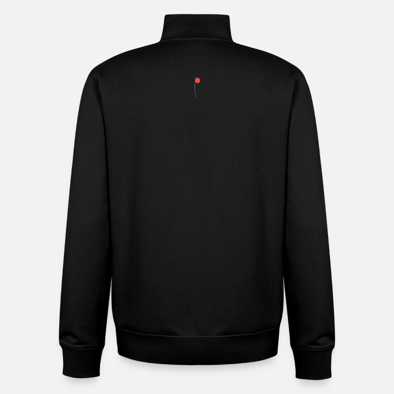 Fröhlicher Ballon Smile - Unisex Organic Zip Sweatshirt von Stanley/Stella - Schwarz