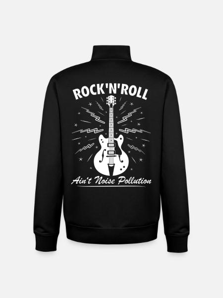 Rock 'n' Roll ist keine Lärmbelastung - Unisex Organic Zip Sweatshirt von Stanley/Stella - Schwarz