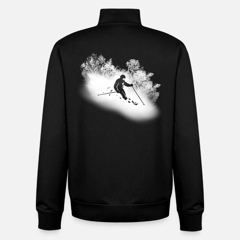 Alpin Ski - Unisex Organic Zip Sweatshirt von Stanley/Stella - Schwarz