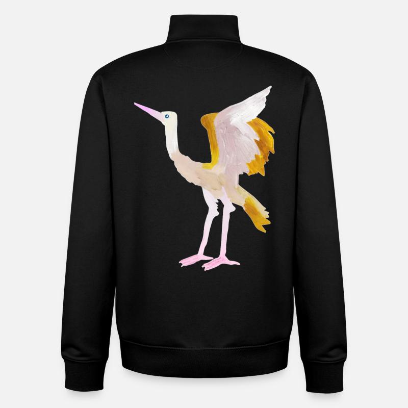 grue - Sweat zippé unisexe en coton bio Stanley/Stella - noir