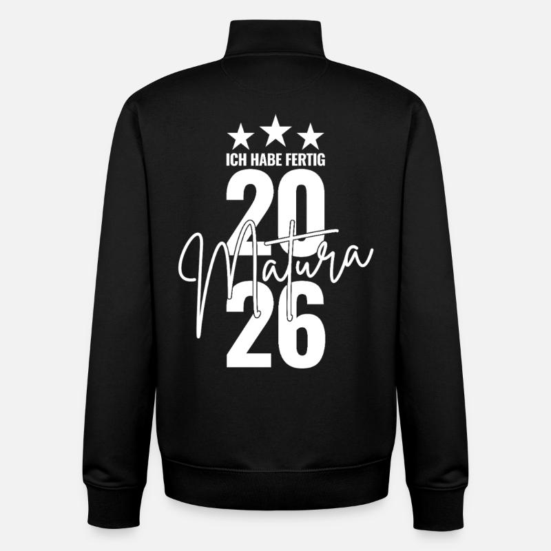 Matura 2026 I'm done - Unisex Organic Zip Sweatshirt by Stanley/Stella - black