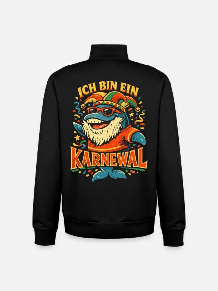 Kölner Karneval Fasching Karnewal Geschenk  - Unisex Organic Zip Sweatshirt von Stanley/Stella - Schwarz