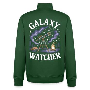 Galaxy Watcher - Unisex Organic Zip Sweatshirt von Stanley/Stella - Flaschengrün - Hinten - AI Model Male 185 dark (185cm)