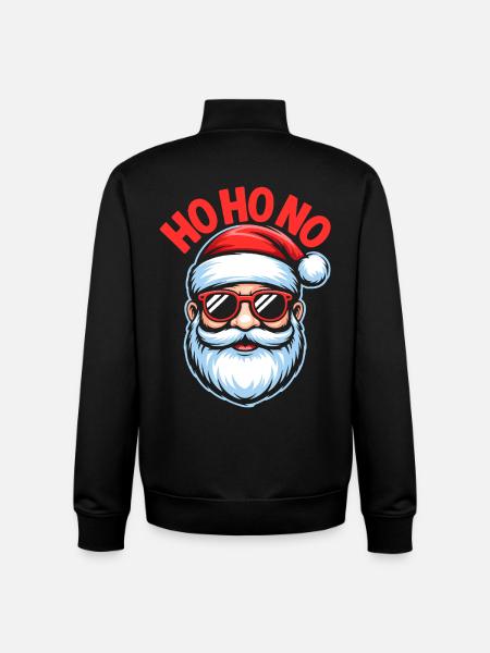 Ho Ho No Design - Unisex Organic Zip Sweatshirt von Stanley/Stella - Schwarz