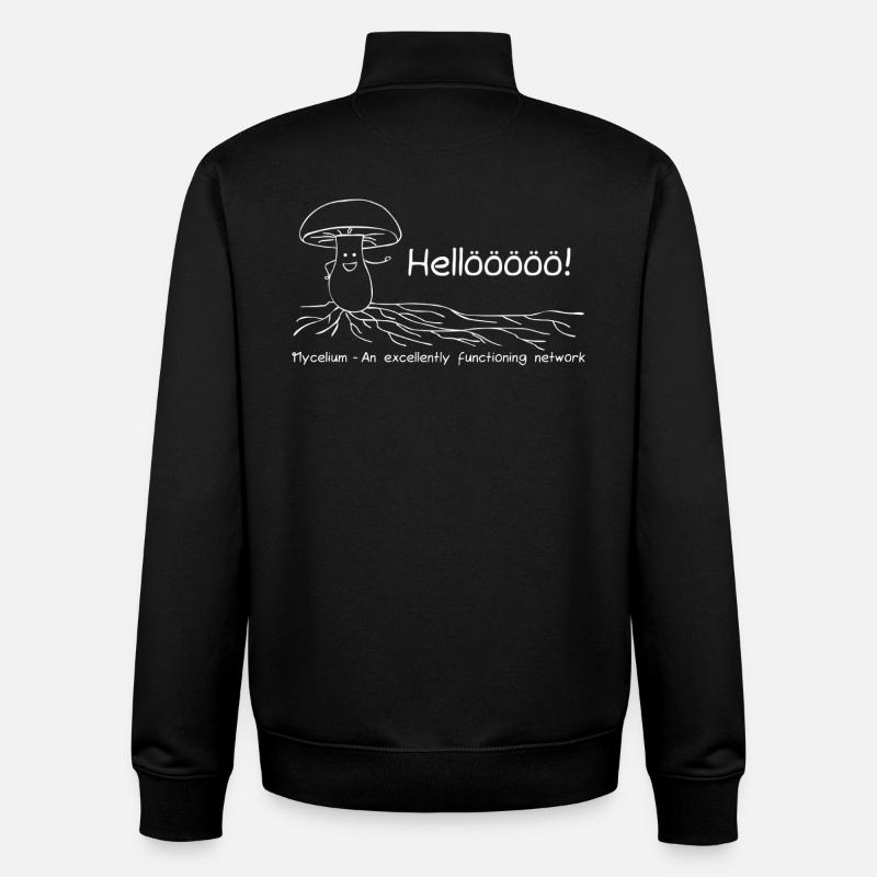 Mycelium - An excellently functioning network - Unisex Organic Zip Sweatshirt von Stanley/Stella - Schwarz