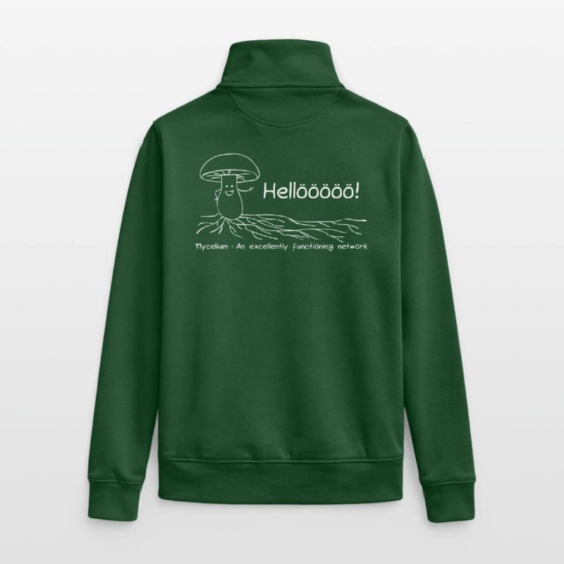 Mycelium - An excellently functioning network Unisex Organic Zip Sweatshirt by Stanley/Stella