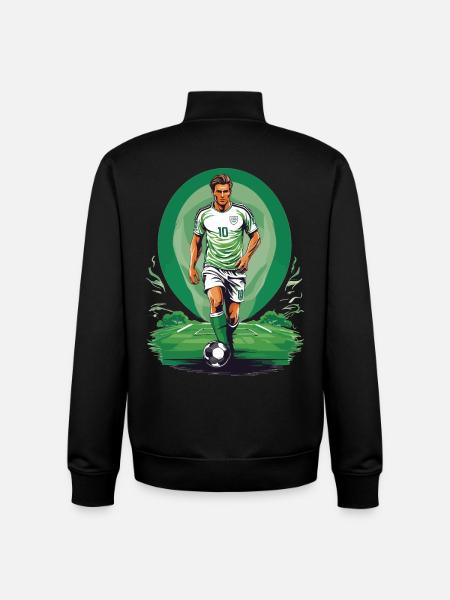 Soccer Match - Unisex Organic Zip Sweatshirt by Stanley/Stella - black