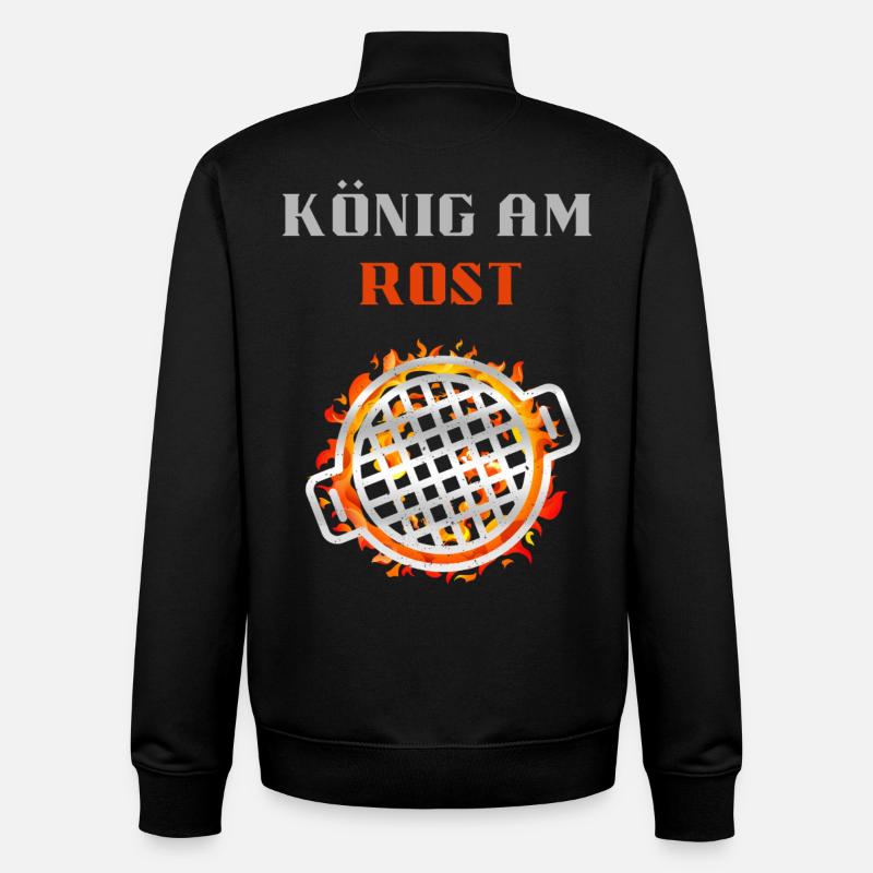 könig am rust - Unisex Organic Zip Sweatshirt von Stanley/Stella - Schwarz