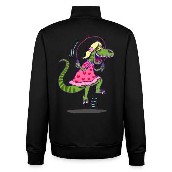 Tarnung für die Jagd - Unisex Organic Zip Sweatshirt von Stanley/Stella - Schwarz - Hinten - AI Model Male 185 light (185cm)