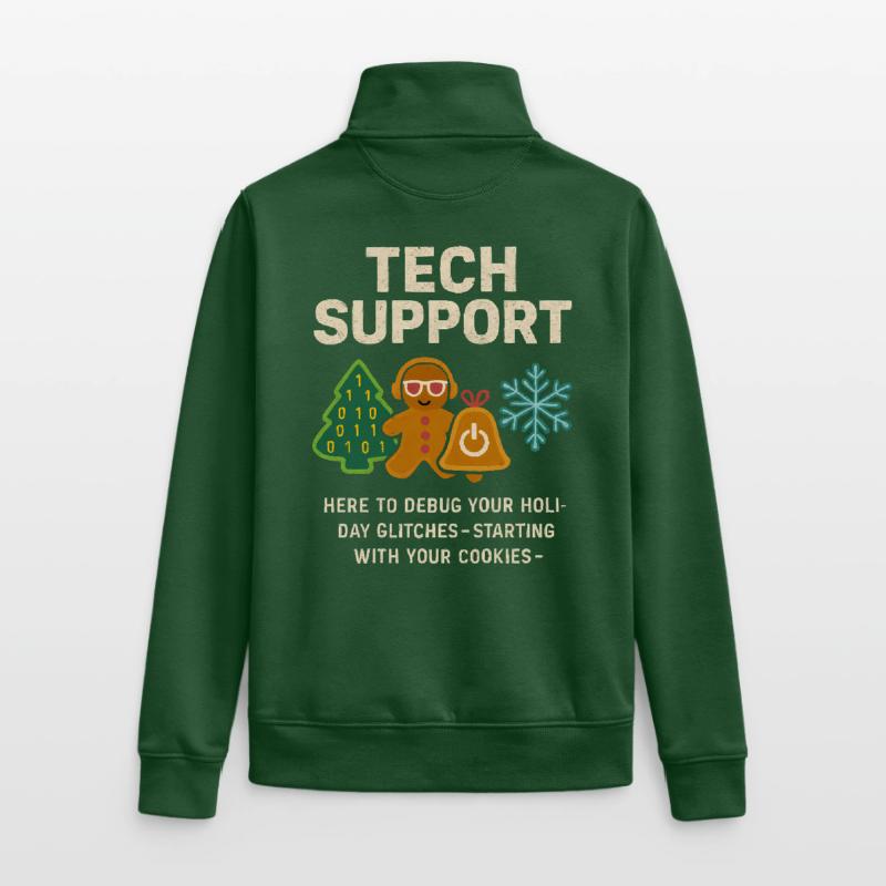Admin Weihnachtsgeschenk IT Support Debugging Unisex Organic Zip Sweatshirt von Stanley/Stella