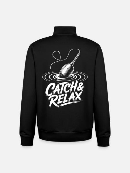 Fishing Recreation - Unisex Organic Zip Sweatshirt by Stanley/Stella - black