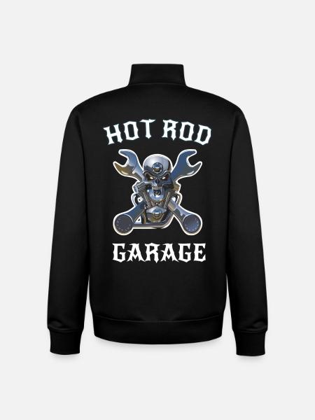 Hot Rod - Unisex Organic Zip Sweatshirt by Stanley/Stella - black