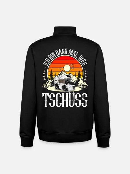 Camping Camper Campen - Unisex Organic Zip Sweatshirt von Stanley/Stella - Schwarz