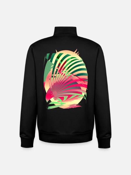 Sun Parrot Summer - Unisex Organic Zip Sweatshirt by Stanley/Stella - black