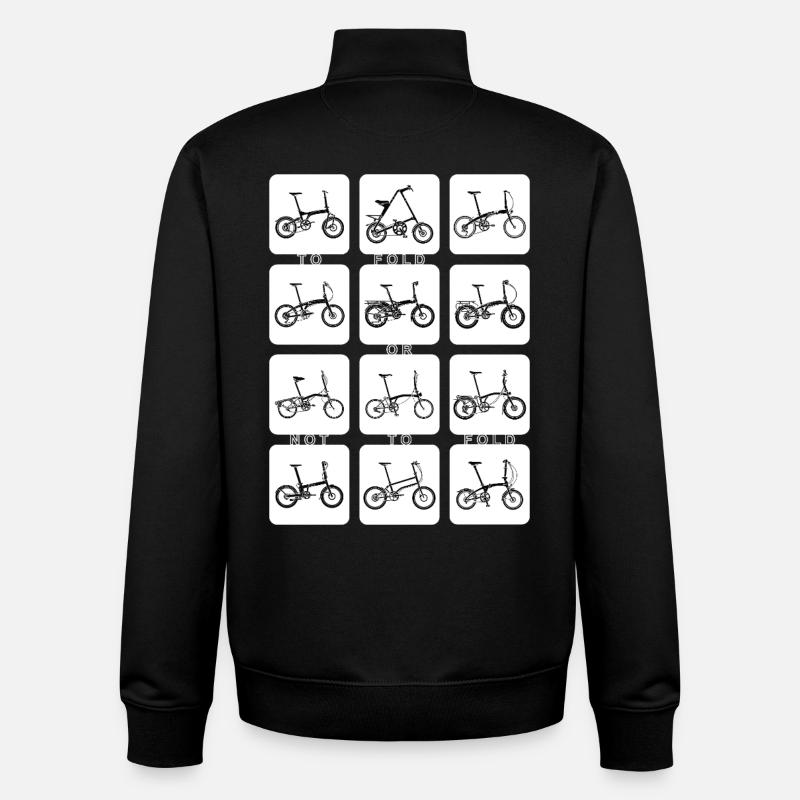 FALTEN ODER NICHT FALTEN (umkehren) - Unisex Organic Zip Sweatshirt von Stanley/Stella - Schwarz