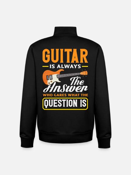 Funny Musician - Unisex Organic Zip Sweatshirt by Stanley/Stella - black