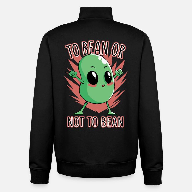 Bohne oder nicht Bohne - Unisex Organic Zip Sweatshirt von Stanley/Stella - Schwarz