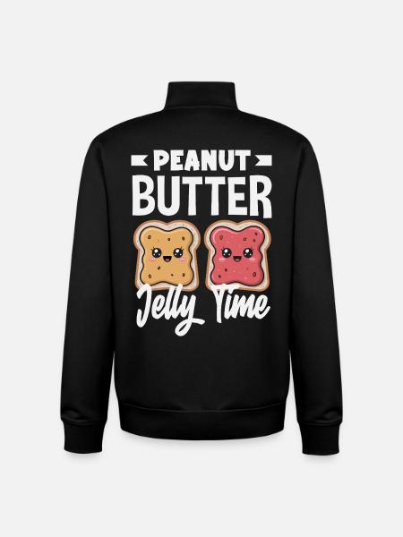 Peanut Butter & Jam Partner Look Design - Unisex Organic Zip Sweatshirt by Stanley/Stella - black