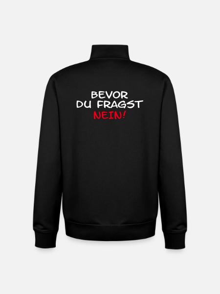 Lustiger Spruch - Unisex Organic Zip Sweatshirt von Stanley/Stella - Schwarz