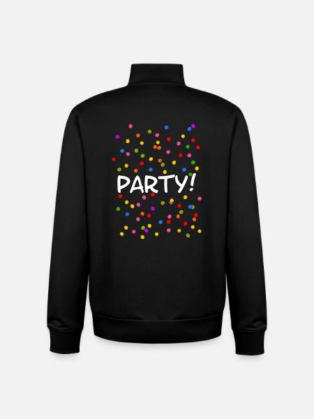 Party Konfetti Silvester Karneval - Unisex Organic Zip Sweatshirt von Stanley/Stella - Schwarz