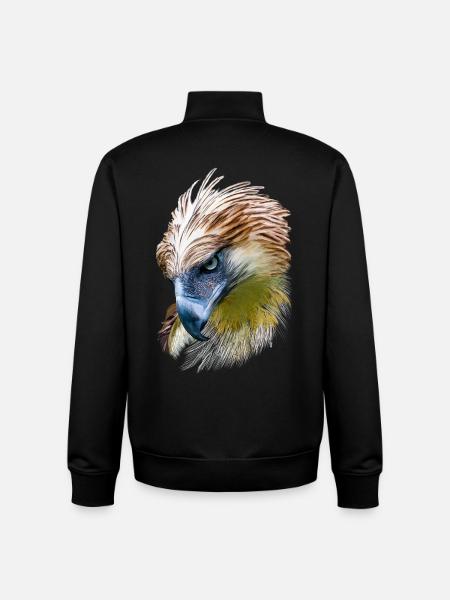 Aigle - Sweat zippé unisexe en coton bio Stanley/Stella - noir