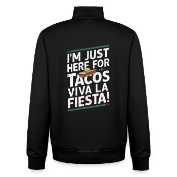 Viva la Fiesta - Unisex Organic Zip Sweatshirt by Stanley/Stella - black - Back - AI Model Male 185 light (185cm)