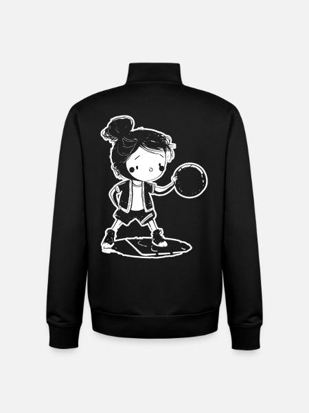 Petit basketteur - Sweat zippé unisexe en coton bio Stanley/Stella - noir