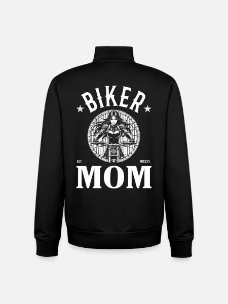 Biker Mom Design – Freedom & Pride - Unisex Organic Zip Sweatshirt by Stanley/Stella - black