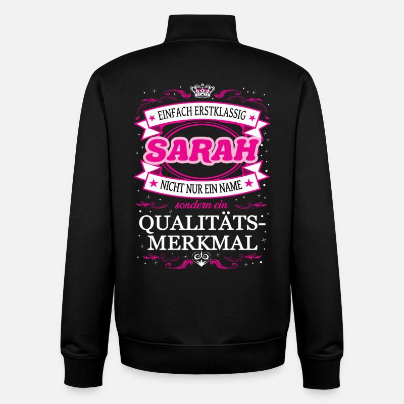 Quality feature Sarah simply first-class - Unisex Organic Zip Sweatshirt by Stanley/Stella - black