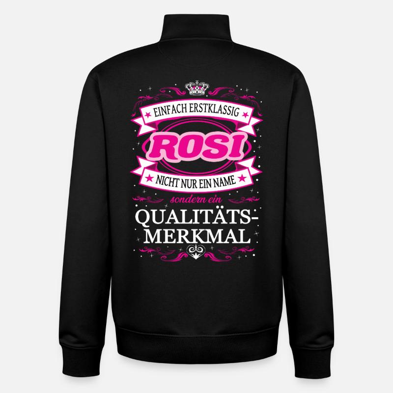 Quality feature Rosi simply first-class - Unisex Organic Zip Sweatshirt by Stanley/Stella - black